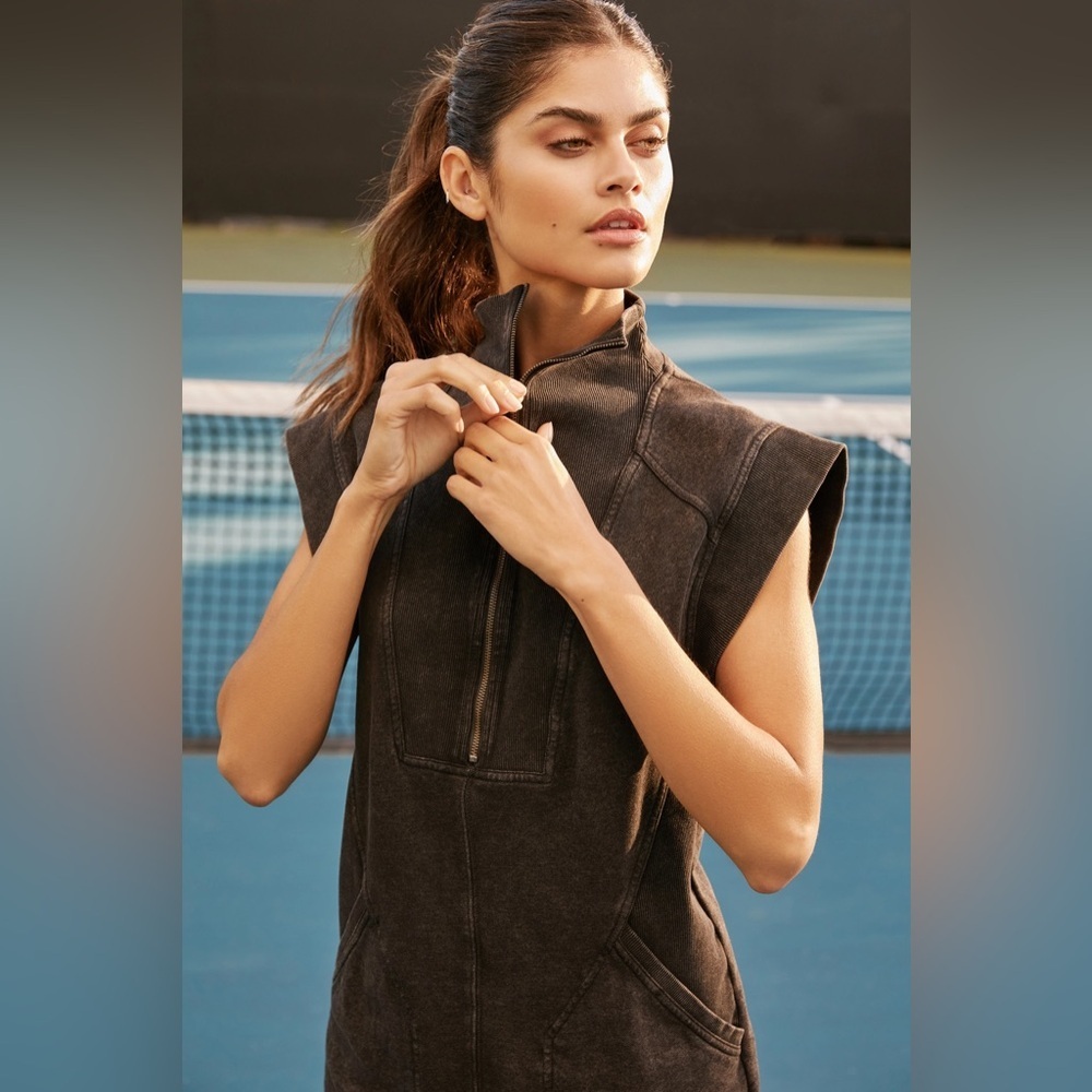 Daily Practice by Anthropologie Meru Zip-Front Mini Dress - Picture 7 of 11